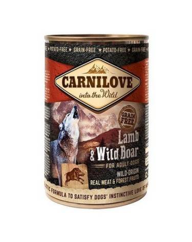 CARNILOVE Wild Meat Lamb & Wild Boar hrana caine - miel si mistret 12 x 400 g